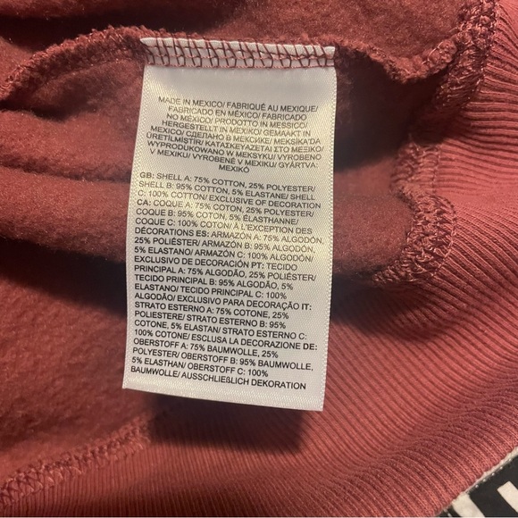 The North Face Aspen Hoodie Women’s Wine/Berry Pullover Sz L - Picture 6 of 8